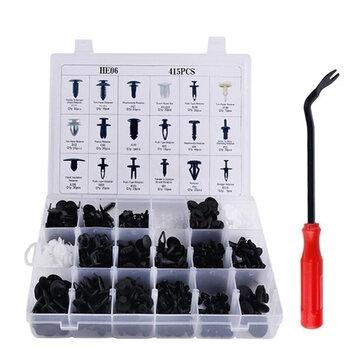 shopping  ציוד ואבזרי הרכב  Car Push Retainer Pin Rivet Trim Clip Set with Panel Moulding Screwdriver Assortments