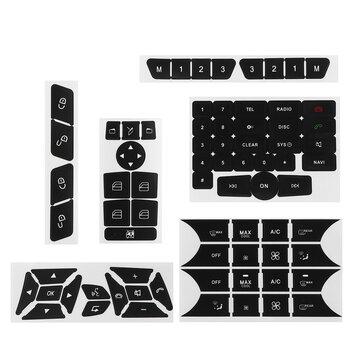 shopping  ציוד ואבזרי הרכב  Matte Black Button Repair Decals Car Stickers For Mercedes-Benz GLK350 C Class CLS C218 SLK W172 W204 W212 W218 W207
