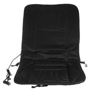 shopping  ציוד ואבזרי הרכב  12V Car Van Auto Heated Padded Pad Hot Seat Heated Cushion Cover Warmer Winter Black
