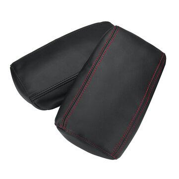 shopping  ציוד ואבזרי הרכב  Leather Car Console Center Arm Rest Cover Cushion for Nissan Qashqai J11 2016-17