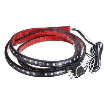 shopping  ציוד ואבזרי הרכב  12V 60inch Car Flexible LED Strip Turn Signal Reverse Brake Lights Tailgate Bar Pickup Trailer Taillight