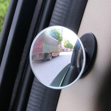 shopping  ציוד ואבזרי הרכב  5CM Car B Pillar Door Side Blind Spot Rearview Mirror HD Convex Glass 360&deg; Wide Angle Mirror