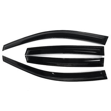 shopping  ציוד ואבזרי הרכב  4Pcs For HONDA CRV JDM 2001-2011 3D Wavy Style Plastic Exterior Visor Vent Shades Window Sun Rain Guard Deflector