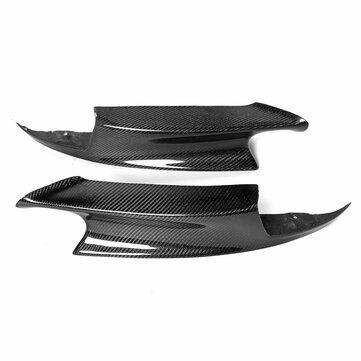 shopping  ציוד ואבזרי הרכב  2Pcs Car Real Carbon Fiber Front Bumper Splitter Lip Left & Right For BMW E90 E92 E93 M3 2007-2013