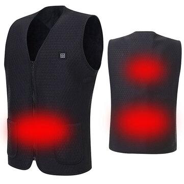 shopping  ציוד ואבזרי הרכב  Electric USB Power Supply Warm Heated Vest Intelligent Heating Jacket Racing Coat Best For Winter