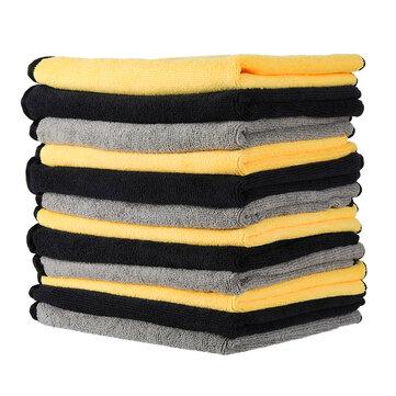 shopping  ציוד ואבזרי הרכב  MATCC 12PCS Super Absorbent Towels Microfiber Cleaning Cloths Car Professiona Care Washable Multi Use