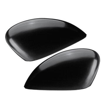 shopping  ציוד ואבזרי הרכב  1PC Left/Right Matte Black Wing Door Rearview Mirror Cover For Ford Fiesta MK7 08-17