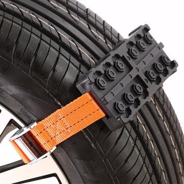shopping  ציוד ואבזרי הרכב  Rubber Winter Emergency Car Snow Chain Truck SUV Wheel Tire Anti-skid Block Safety Driving for Mud Sand Offroad
