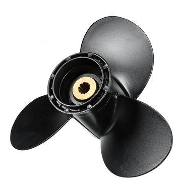 shopping  ציוד ואבזרי הרכב  9 1/4 x 9 Aluminum Boat Outboard Propeller Fit For Suzuki 8-20HP 58100-93723-019 Evinrude Johnson 