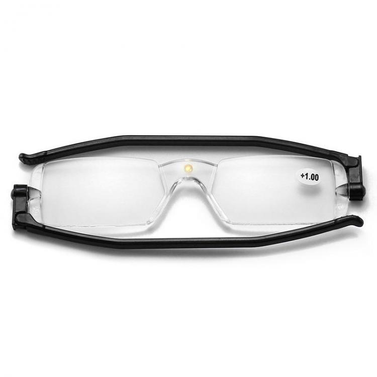 shopping בגדי גברים Portable 360 Rotation Folding Reading Glasses with Case Anti-Blue Light Magnetic Presbyopic Glasses