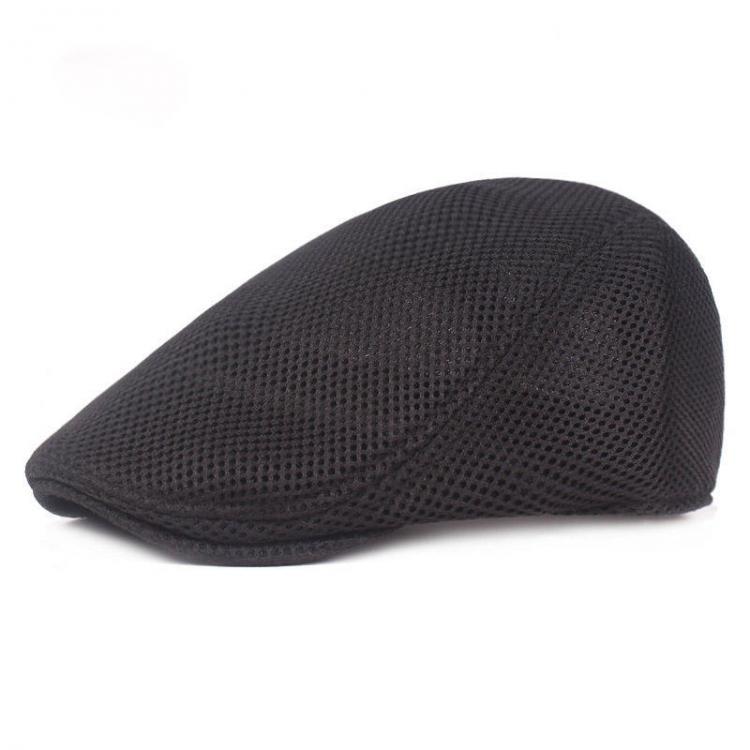 shopping בגדי גברים Unisex Summer  Mesh Beret Caps Forward Caps Outdoor Breathable Travel Hats Plaid Simple Retro Hat