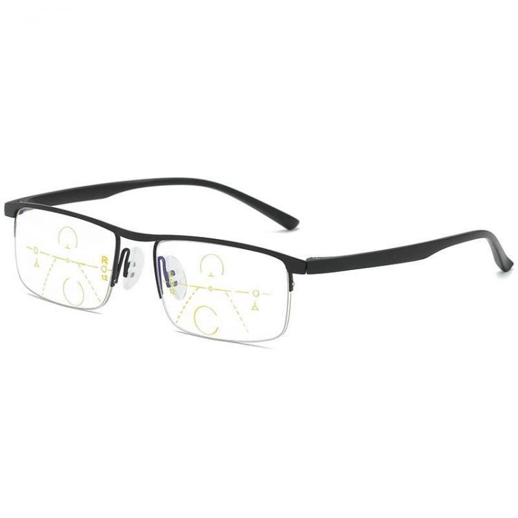 shopping בגדי גברים Unisex Light Multi-focus Anti-blue Light Anti-fatigue Flexible Vogue Computer Square Reading Glasses