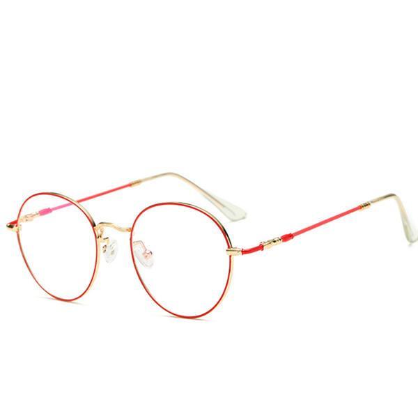 shopping בגדי גברים Unisex Ultralight Radiation Protection Eyeglasseess Round Oval Metal Rim Vintage Lens Glasses