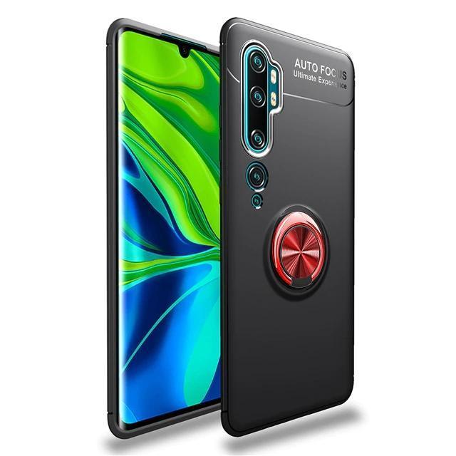 shopping כיסויים לטלפון Bakeey 360&ordm; Rotating Magnetic Ring Holder Soft TPU Shockproof Protective Case for Xiaomi Mi Note 10 / Xiaomi Mi Note 10 P