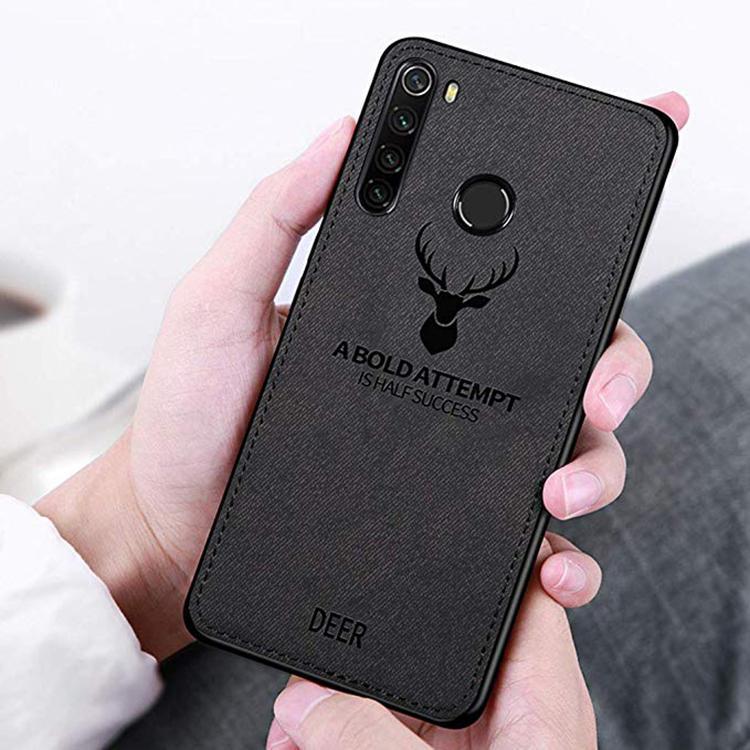 shopping כיסויים לטלפון Bakeey Deer Luxury Canvas Cloth Shockproof Anti-fingerprint Protective Case for Xiaomi Redmi Note 8
