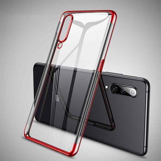 shopping כיסויים לטלפון Bakeey Plating Transparent Shockproof Soft TPU Back Cover Protective Case for Xiaomi Mi 9 SE