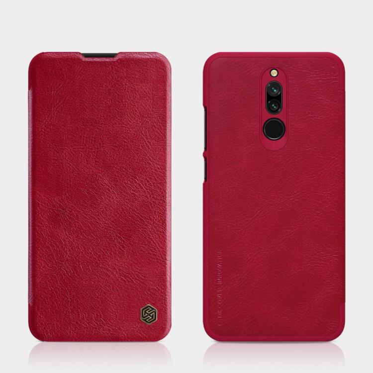 shopping כיסויים לטלפון For Xiaomi Redmi 8 NILLKIN Flip Shockproof Card Slot Holder Full Cover PU Leather Vintage Protective Case