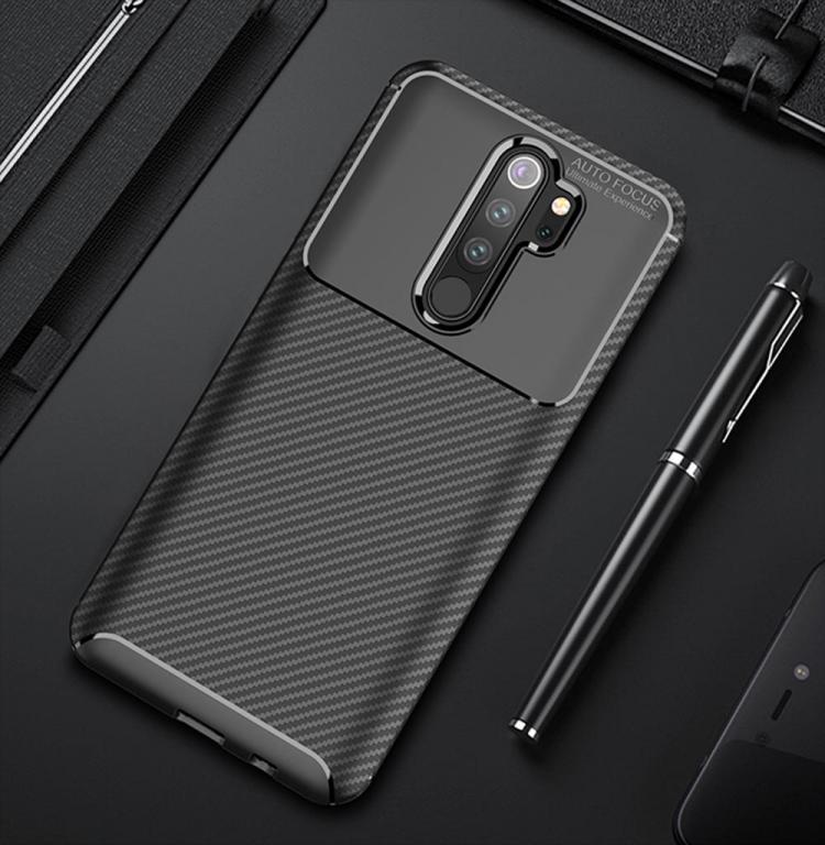 shopping כיסויים לטלפון For Xiaomi Redmi Note 8 Pro Case Bakeey Luxury Carbon Fiber Shockproof Silicone Protective Case