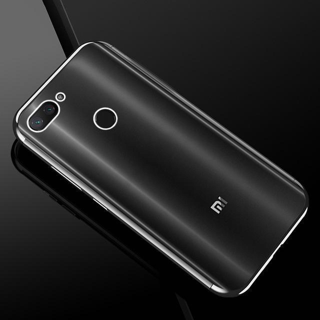 shopping כיסויים לטלפון Bakeey&trade; Color Plating Transparent Soft TPU Back Cover Protective Case for Xiaomi Mi 8 Lite 6.26 inch
