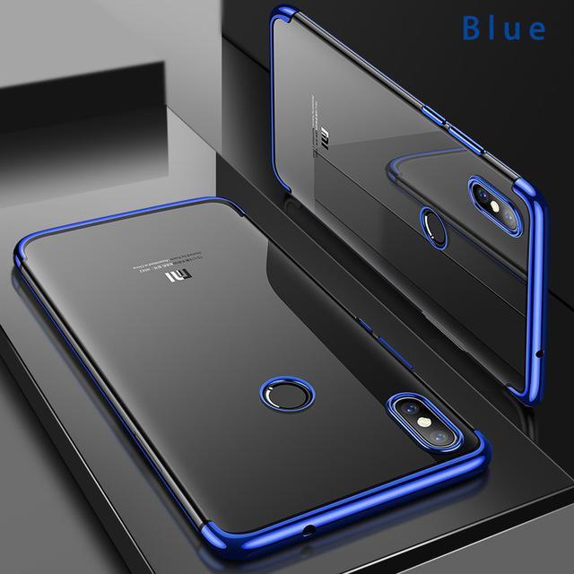 shopping כיסויים לטלפון Bakeey Ultra Thin Color Plating Shockproof Soft TPU Protective Case For Xiaomi Mi8 Mi 8 6.21''