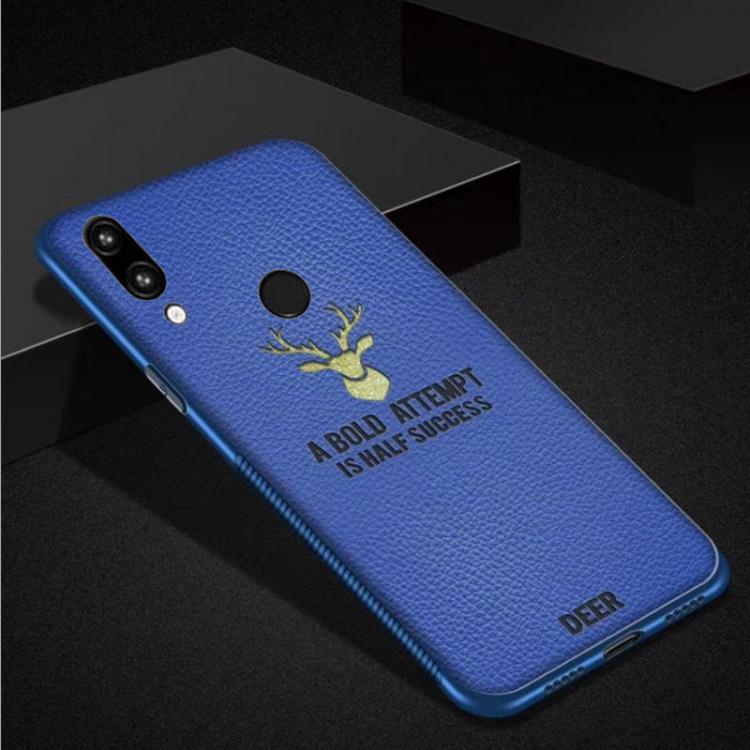 shopping כיסויים לטלפון Bakeey Plating Border Deer Pattern PU Leather Soft Edge Protective Case For Xiaomi Redmi Note 7 / Redmi Note 7 Pro