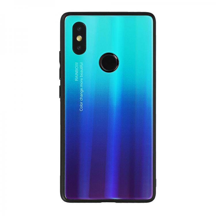 shopping כיסויים לטלפון Bakeey Laser Gradient Bling Tempered Glass Shockproof Protective Case For Xiaomi Mi8 Mi8 6.21 inch