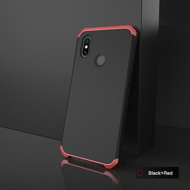 shopping כיסויים לטלפון Bakeey 3 in 1 Aluminum Metal Frame Plastic Shockproof Protective Case For Xiaomi Mi8 Mi 8