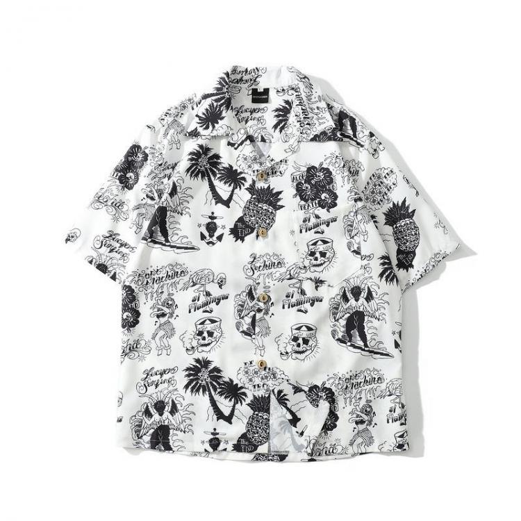 shopping חולצות וסוודרים Men Tropical Style Short Sleeve Hawaiian Shirts