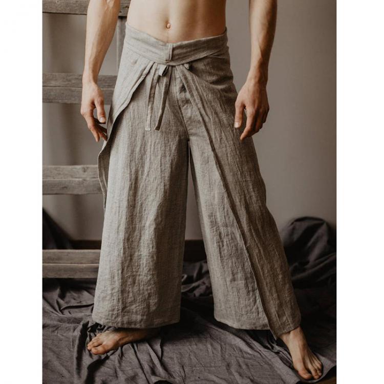 shopping מכנסיים Casual Loose Multi-functional Fisherman Pants Strap Trousers
