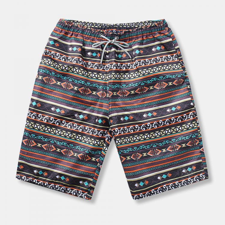 shopping מכנסיים Mens Ethnic Style Pattern Casual Beach Board Shorts