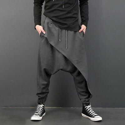 shopping מכנסיים INCERUN Men Casual Drape Drop Crotch Harem Hip Hop Trouser Baggy Pants