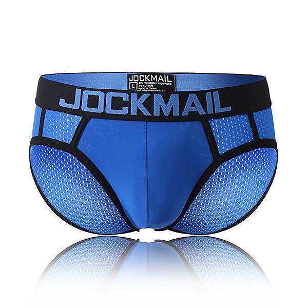 shopping הלבשה תחתונה Patchwork Mesh Breathable Low Waist Briefs Underwear for Men