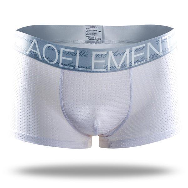 shopping הלבשה תחתונה Ice Silk Mesh Breathable U Convex Soft Comfy Boxer Briefs Underwear for Men