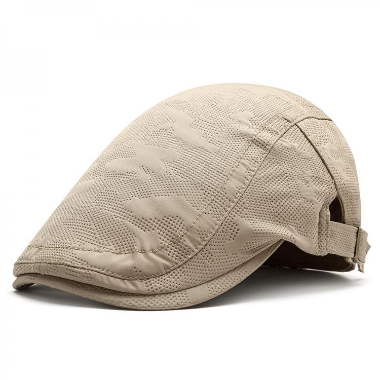 shopping אקססורייז Mens Casual Cotton Double-breasted Beret Hat Outdoor Adjustable Painter Cabbie Newsboy Caps