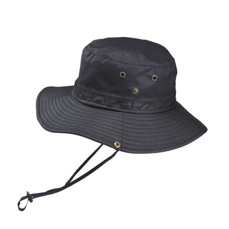 shopping אקססורייז Men Women Summer Silk Visor Bucket Hat Fisherman Hat Outdoor Climbing Mesh Sunscreen Cap