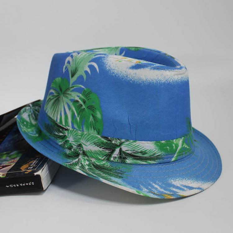 shopping אקססורייז Beach Pattern Cloth Bucket Hat Men's Seaside Vacation Sunshade Casual Hat