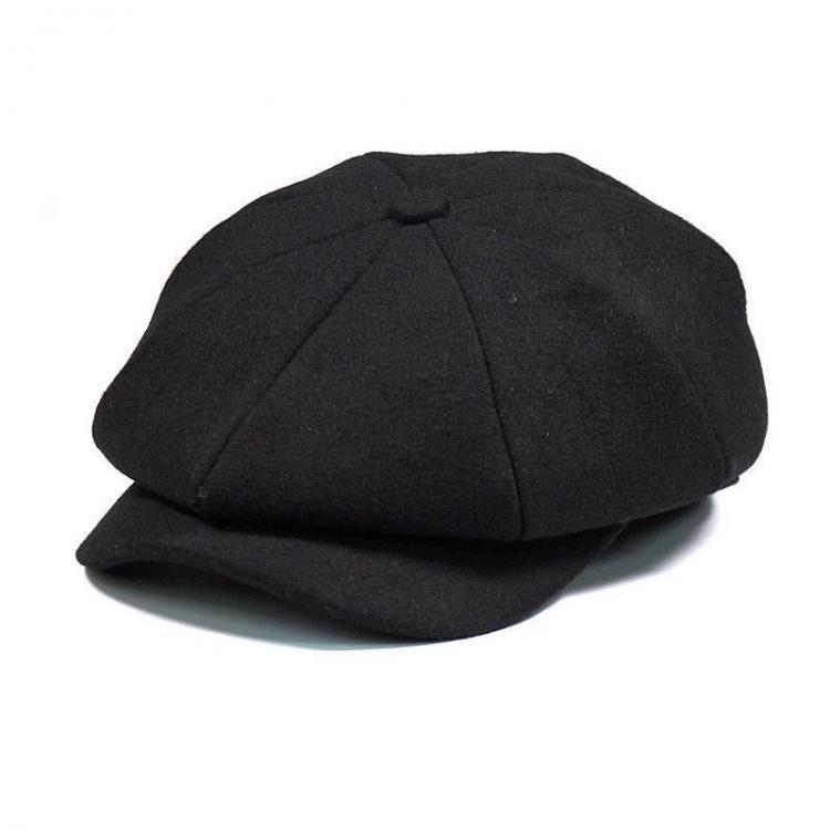 shopping אקססורייז Men Vintage Wool Gird Painter Beret Hat Winter Warm Gentleman Octagonal Newsboy Cap
