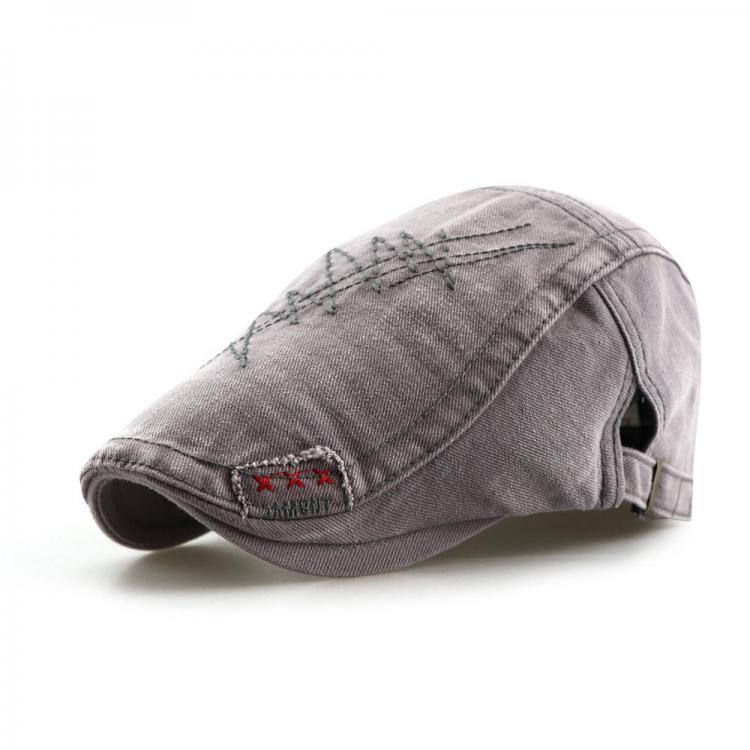 shopping אקססורייז Dad Summer Adjustable Printting Beret Caps Mens Outdoor Visor Newsboy Hunting Hat