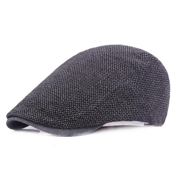 shopping אקססורייז Mens Cotton Solid Beret Caps Casual Summer Sunscreen Forward Caps Flat Hat