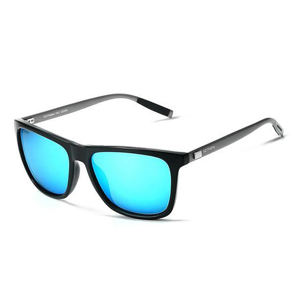 shopping אקססורייז Men Vintage UV400 Polarized Sunglasses Square Frame Outdooors Driving Glasses