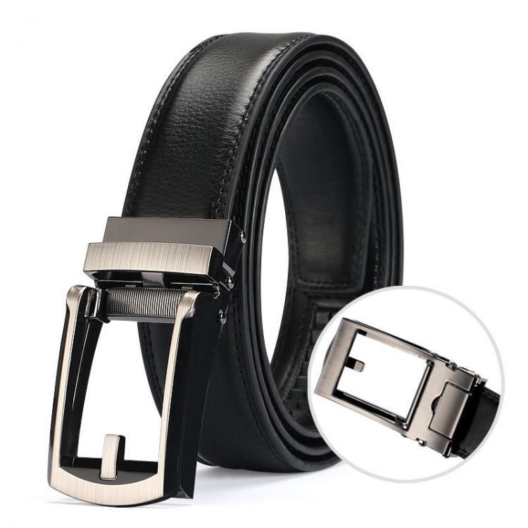 shopping אקססורייז Men Outdoor Casual Leather Belt Dummy Needle Belt Automatic Buckle Belt