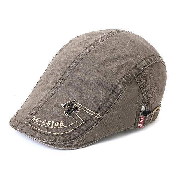 shopping אקססורייז Mens Cotton Embroidery Letter Rivet Berets Caps Casual Sport Visor Golf Hat