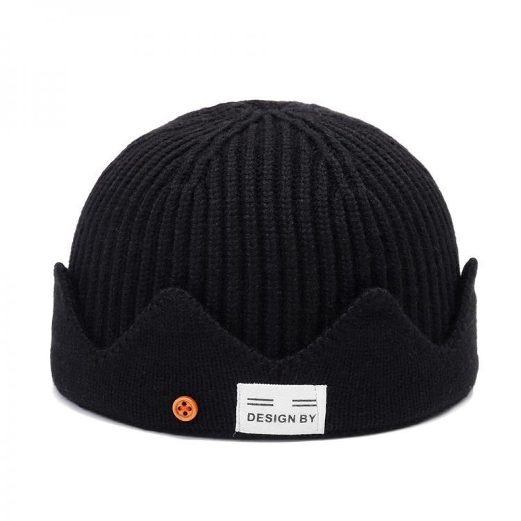 shopping אקססורייז Mens Middle-aged Dome Windproof Kint Sailor Cap Fashion Crimped Brimless Hats