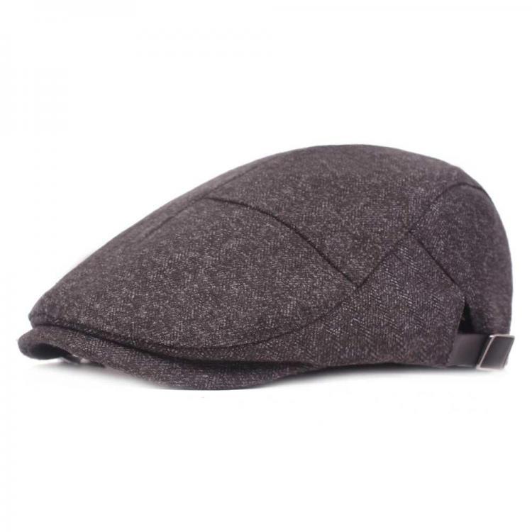 shopping אקססורייז Mens Womens Casual Winter Warm Thicken Adjustable Beret Hat Outdoor Plain Newsboy Caps