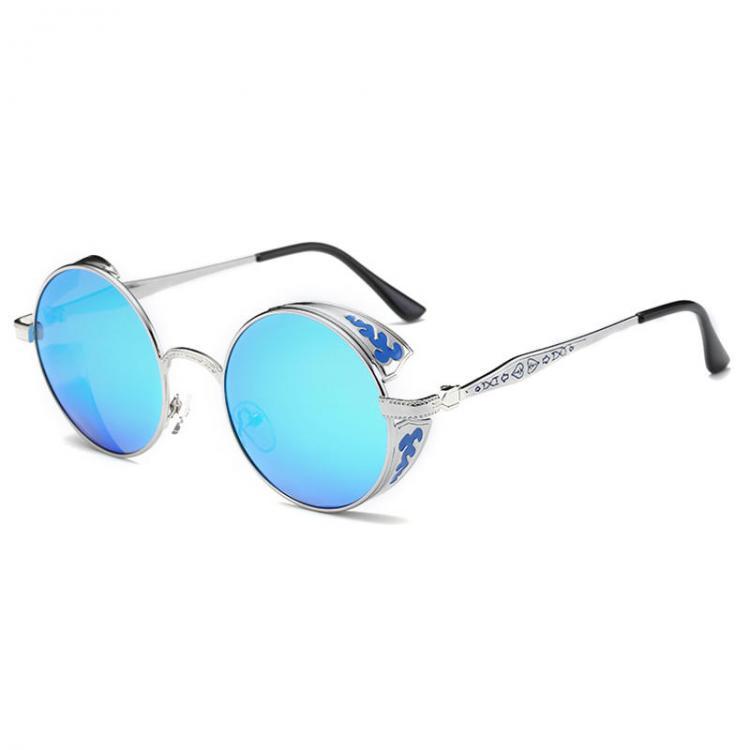 shopping אקססורייז Women Punk Round Ladies Polarized Sunglasses Outdoor Round Frame Colorful Goggle
