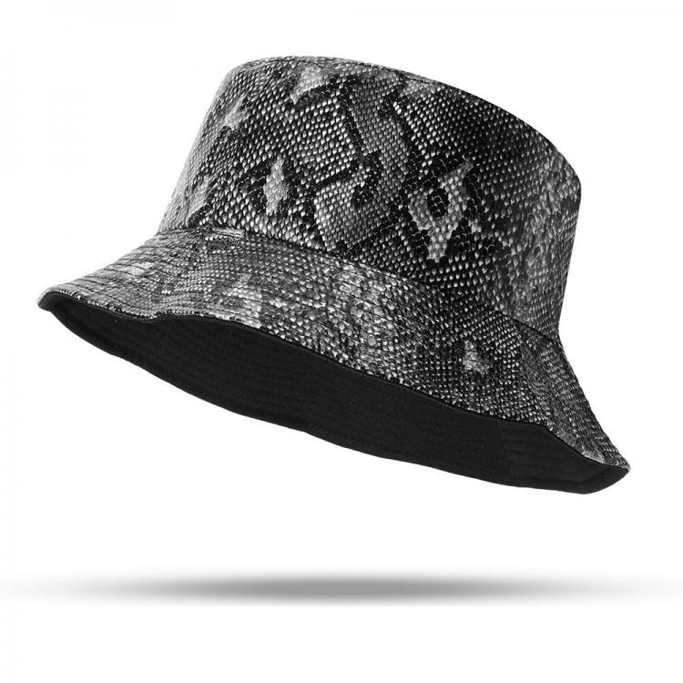 shopping אקססורייז Unisex Snake Pattern Bucket Hat Double-sided Bucket Hat Wearable Sun Shade Fisherman Hat
