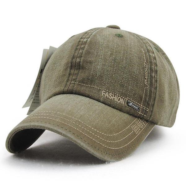 shopping אקססורייז Unisex Cotton Washed Denim Baseball Cap Vintage Adjustable Golf Snapback Hat