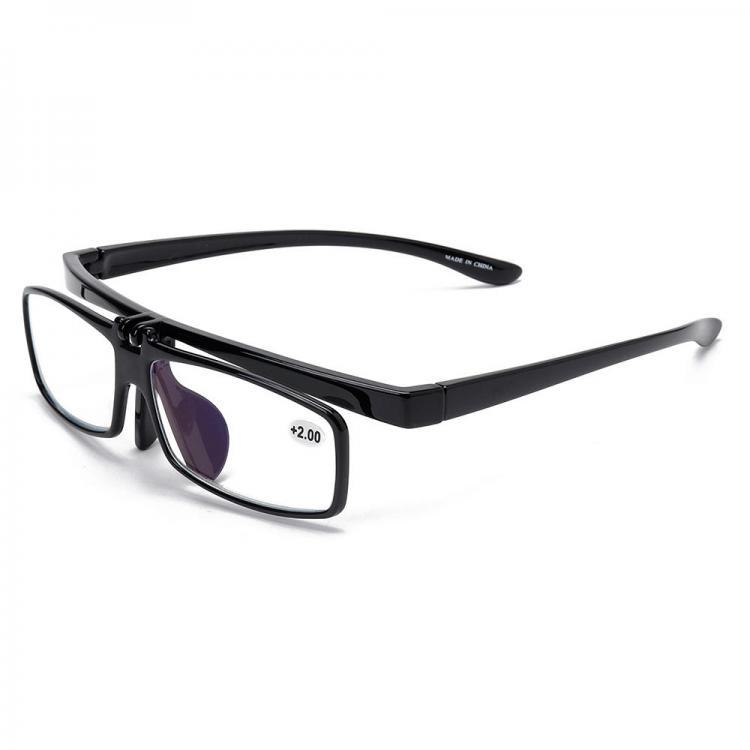 shopping אקססורייז Men Women Multipurpose Clamshell Flip-up High-end Reading Glasses HD Anti-UV Presbyopia Glasses