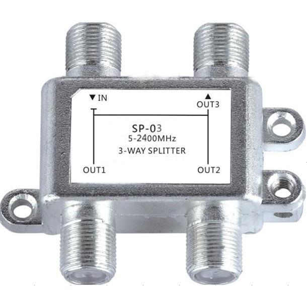 shopping טלווזיות ומערכות שמע לבית Jasen SP03C Satellite 3 Way HD Digital Coax Cable Splitter Bi-Directional MoCA Connector for SATV/CATV