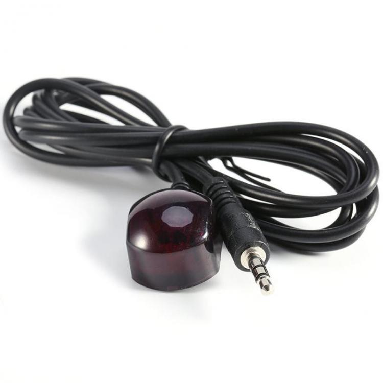 shopping טלווזיות ומערכות שמע לבית 3.5mm IR Infrared Emitter Remote Control Receiver Extension Cord Cable With LED Light